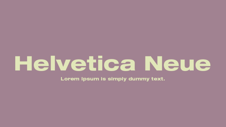 Czcionka Helvetica Neue