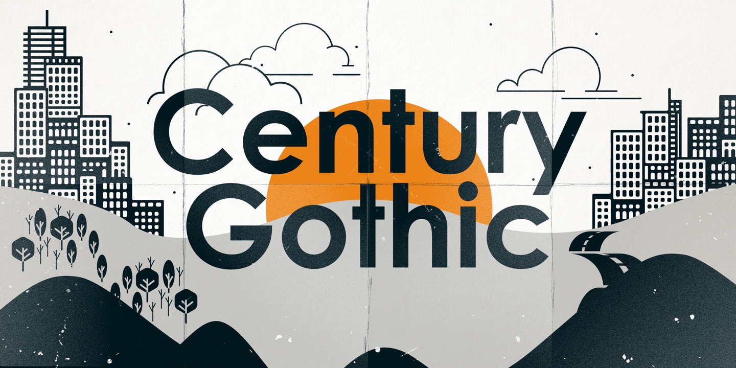 Czcionka Century Gothic