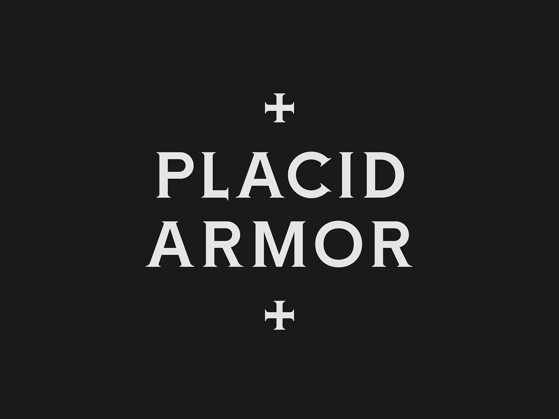 Czcionka Placid Armor