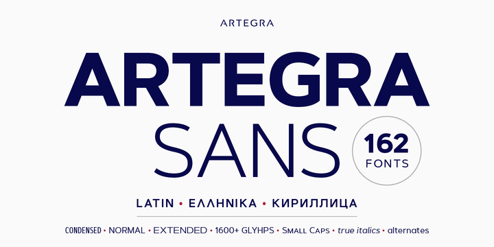 Czcionka Artegra Sans