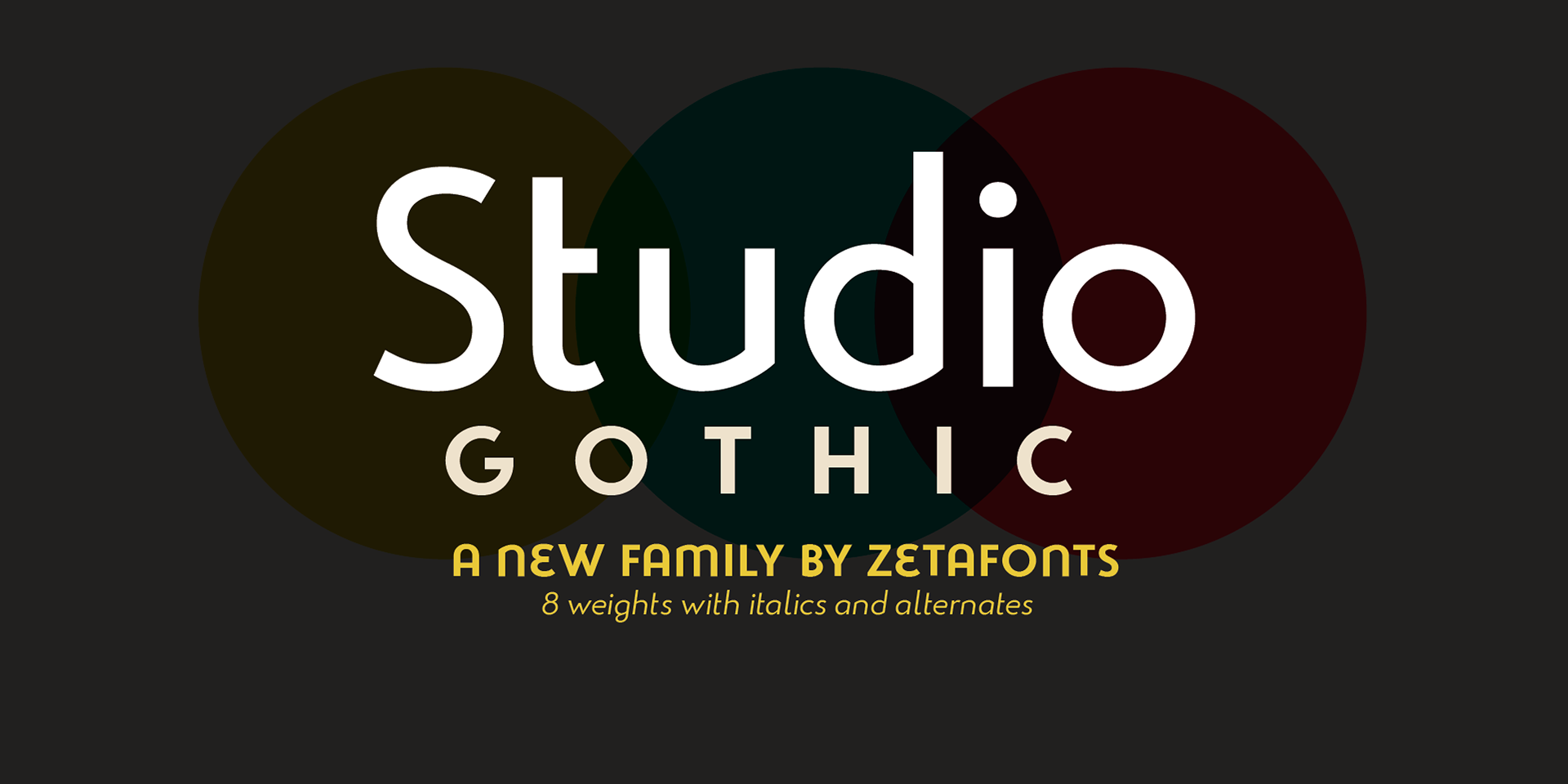 Czcionka Studio Gothic