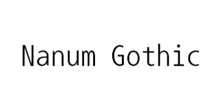 Czcionka Nanum Gothic Coding