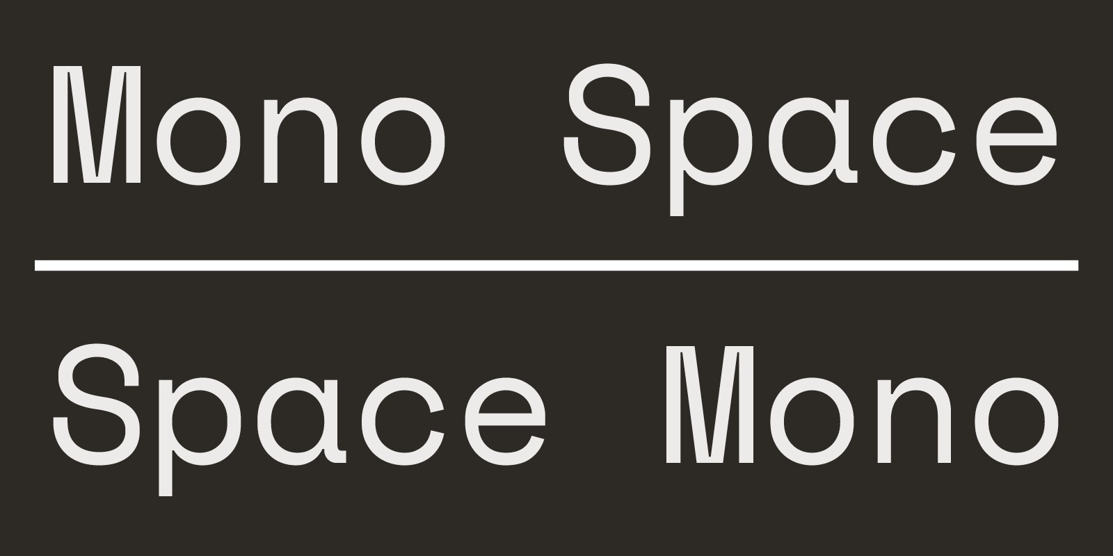 Czcionka Space Mono
