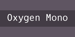 Czcionka Oxygen Mono