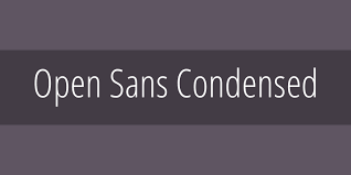Czcionka Open Sans Condensed