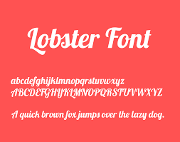 Czcionka Lobster
