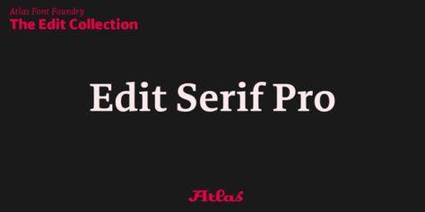 Czcionka Edit Serif