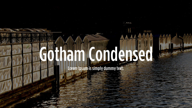 Czcionka Gotham Condensed