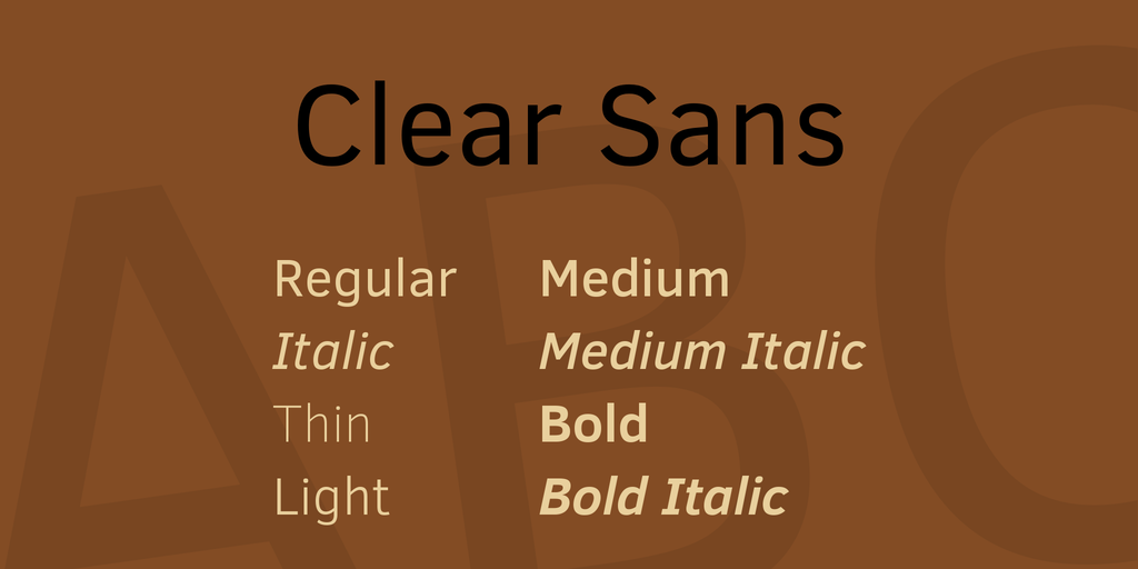 Czcionka Clear Sans