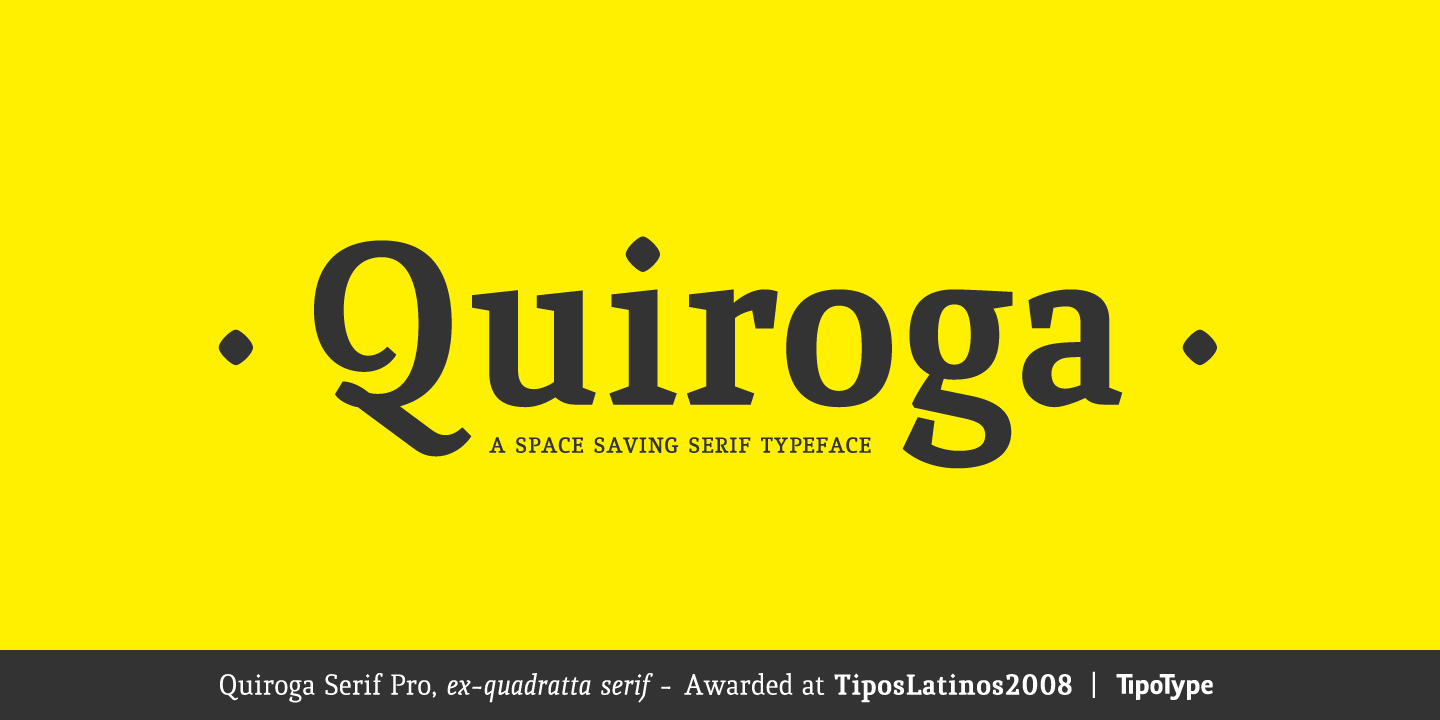 Czcionka Quiroga Serif Pro