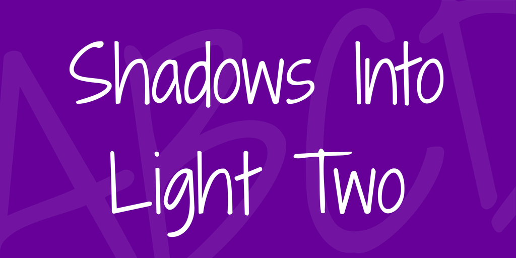 Czcionka Shadows Into Light Two