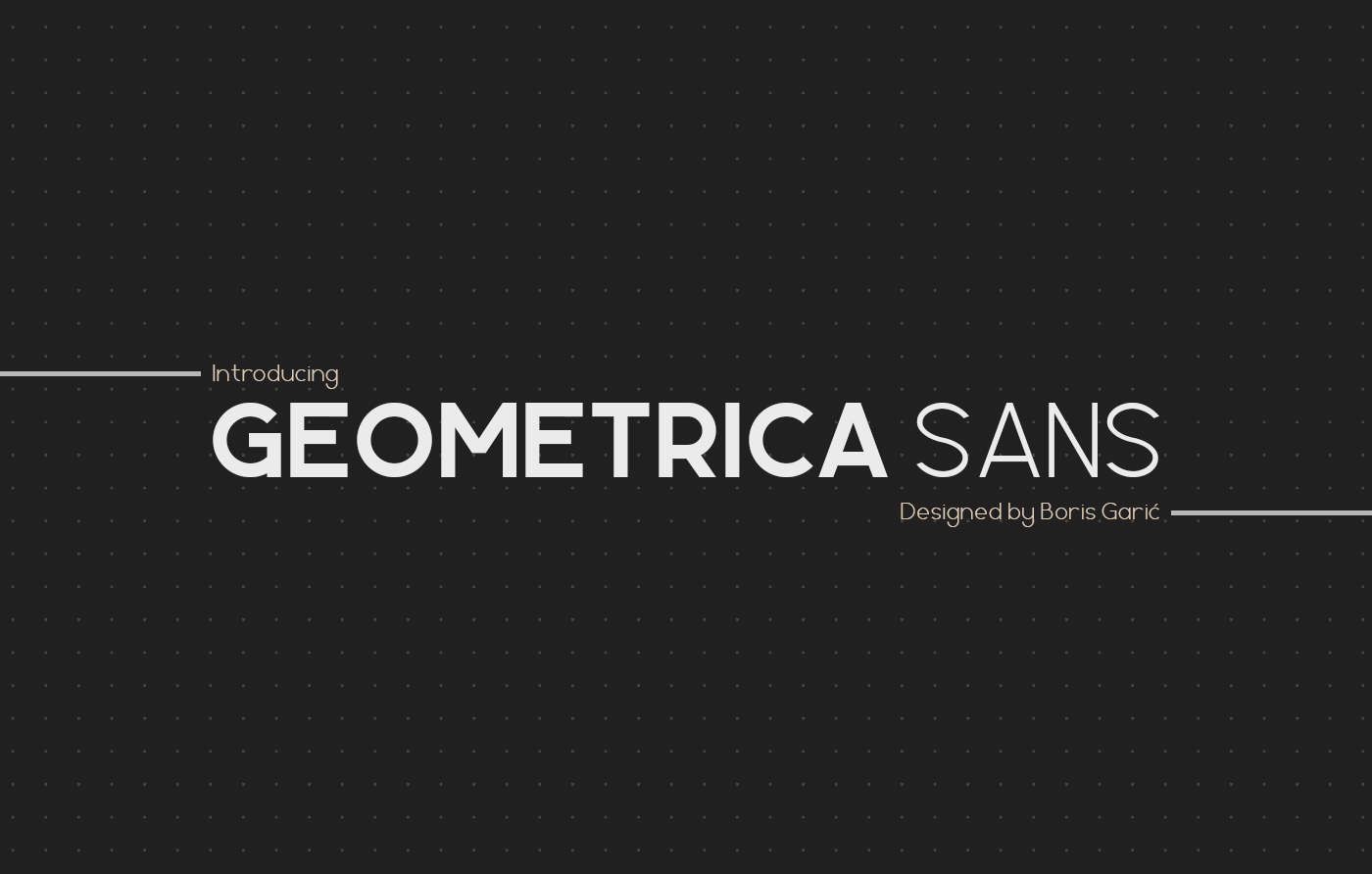 Czcionka Geometrica Sans