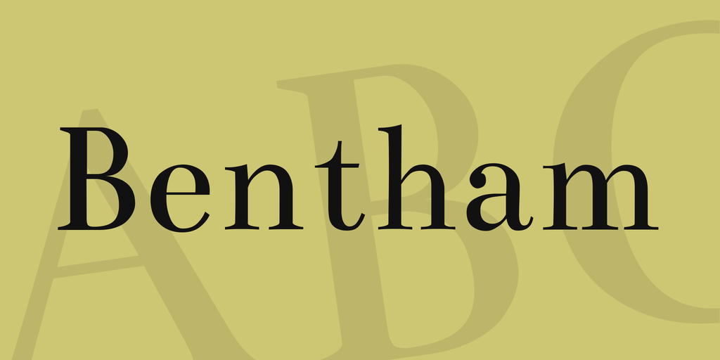 Czcionka Bentham