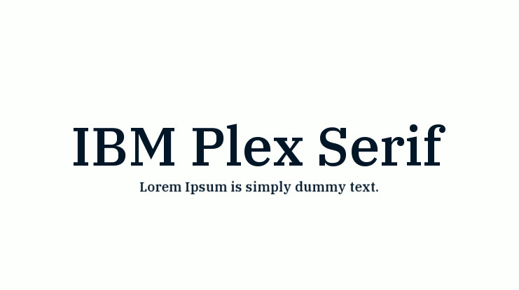 Czcionka IBM Plex Serif