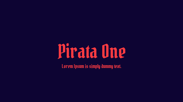 Czcionka Pirata One