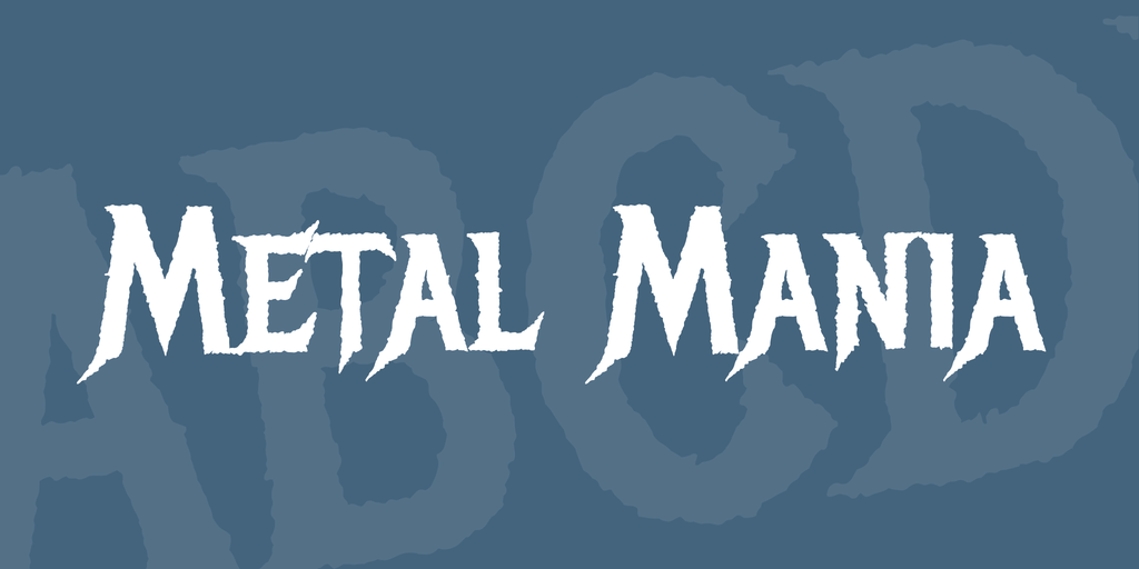 Czcionka Metal Mania
