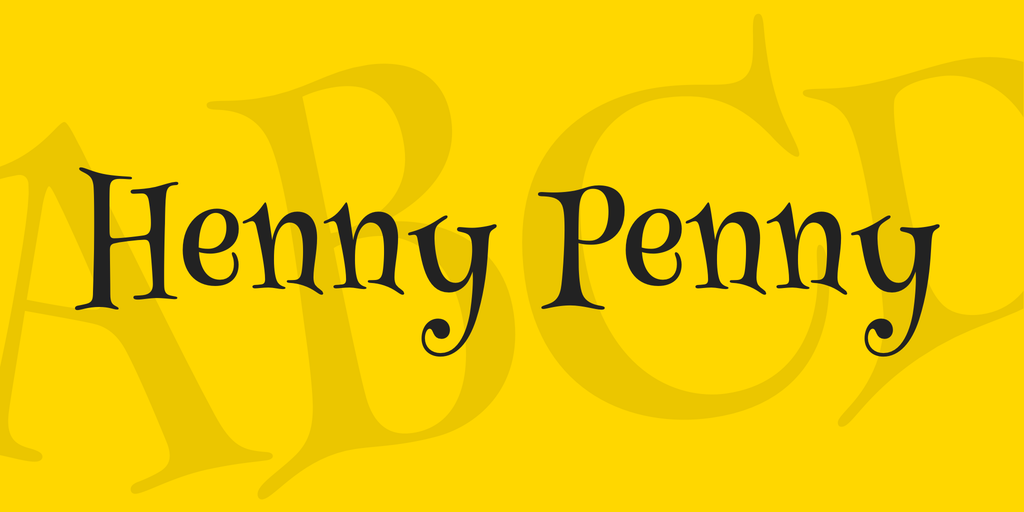 Czcionka Henny Penny