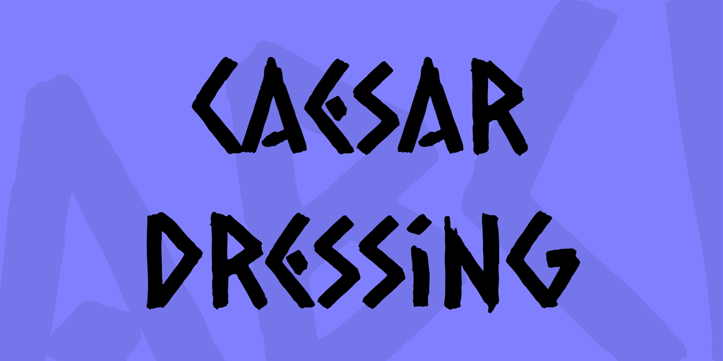 Czcionka Caesar Dressing