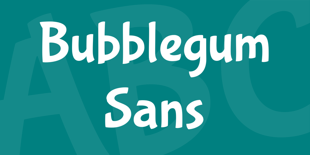 Czcionka Bubblegum Sans