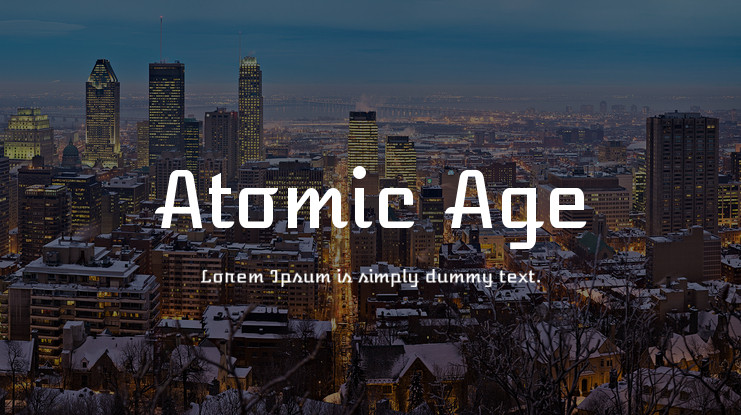 Czcionka Atomic Age