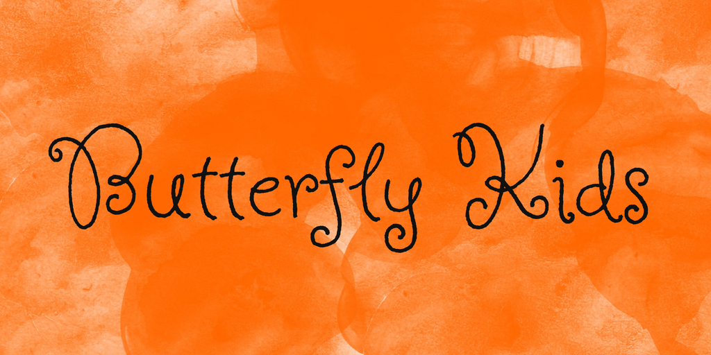 Czcionka Butterfly Kids