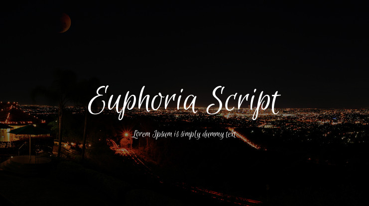 Czcionka Euphoria Script