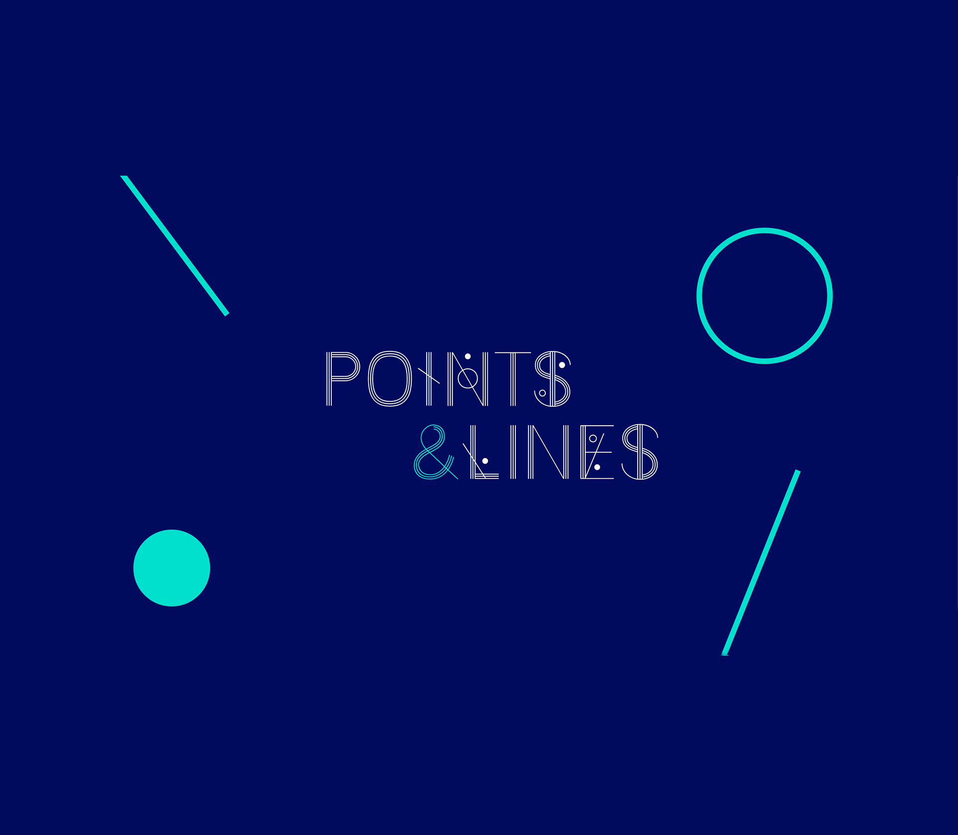 Czcionka Points & Lines
