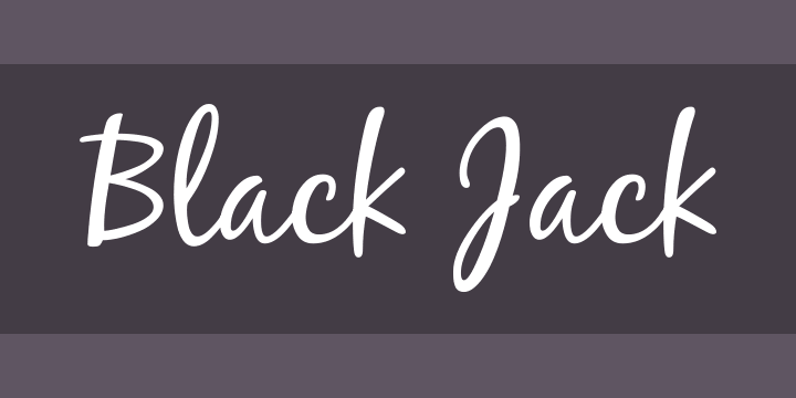 Czcionka Black Jack