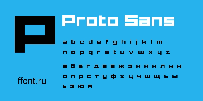 Czcionka Proto Sans