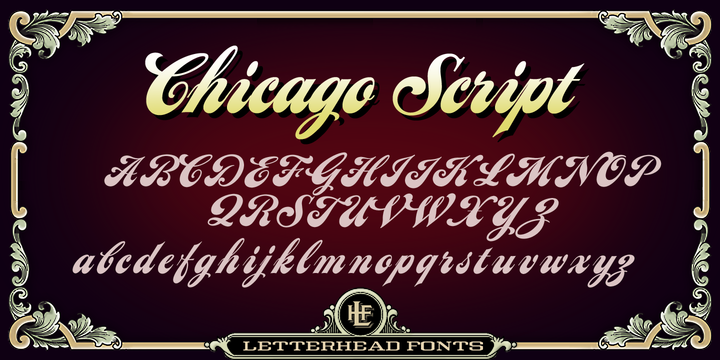 Czcionka LHF Chicago Script