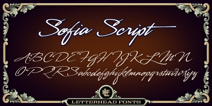 Czcionka LHF Sofia Script
