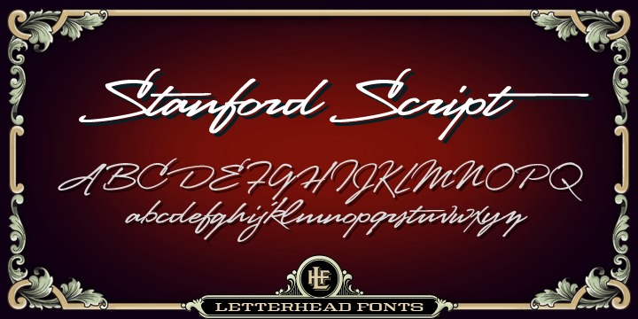 Czcionka LHF Stanford Script