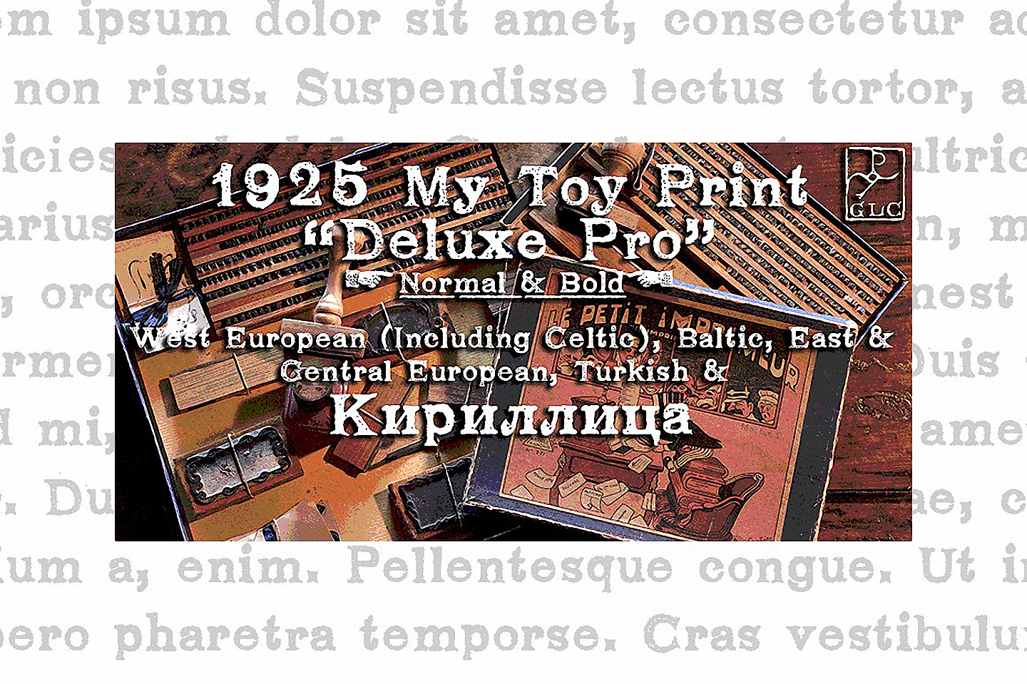 Czcionka 1925 My Toy Print Deluxe Pro