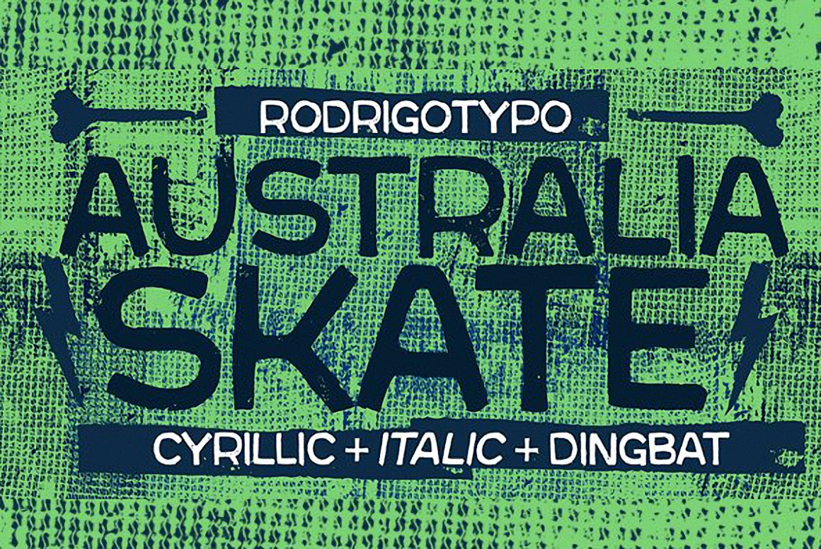 Czcionka Australia Skate