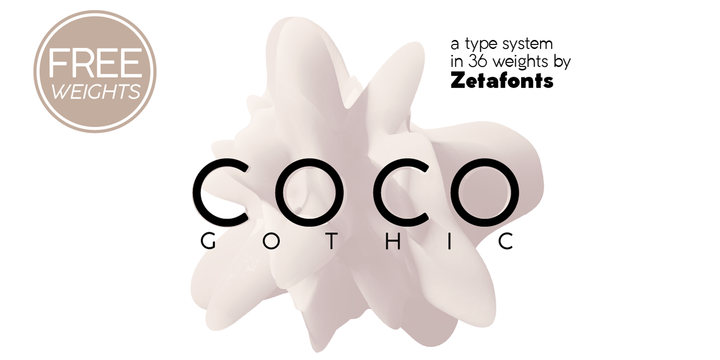 Czcionka Coco Gothic