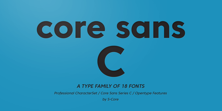 Czcionka Core Sans C