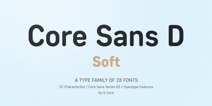 Czcionka Core Sans DS