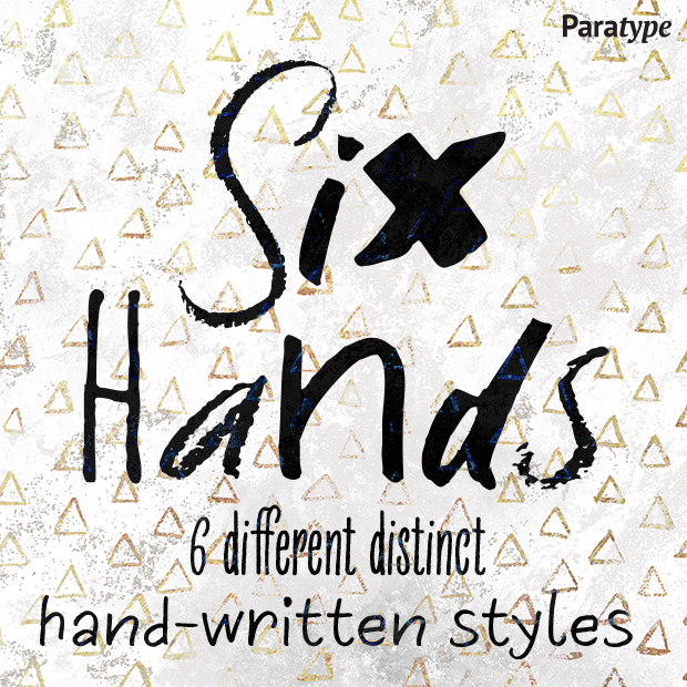 Czcionka Six Hands