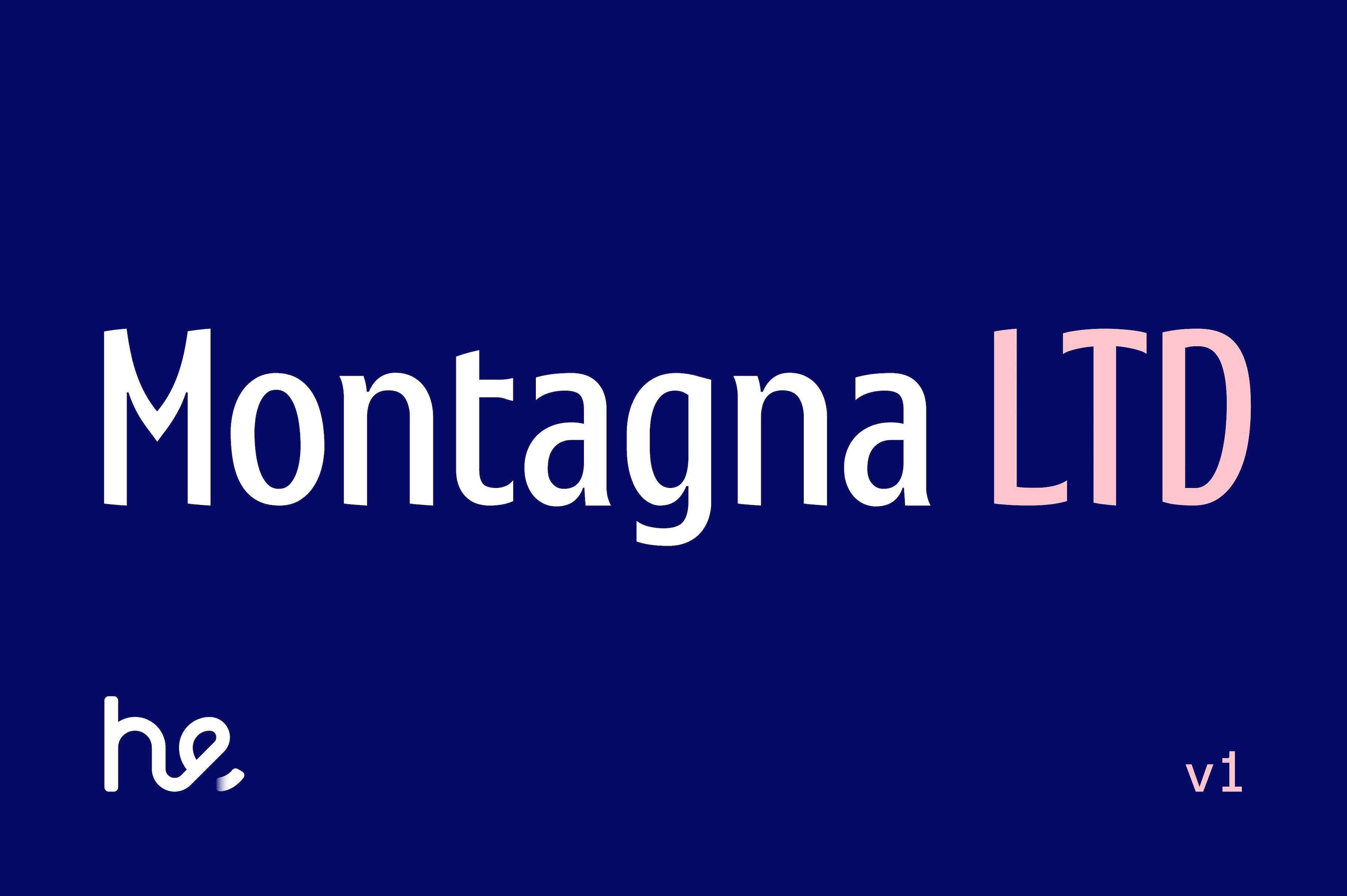 Czcionka Montagna LTD