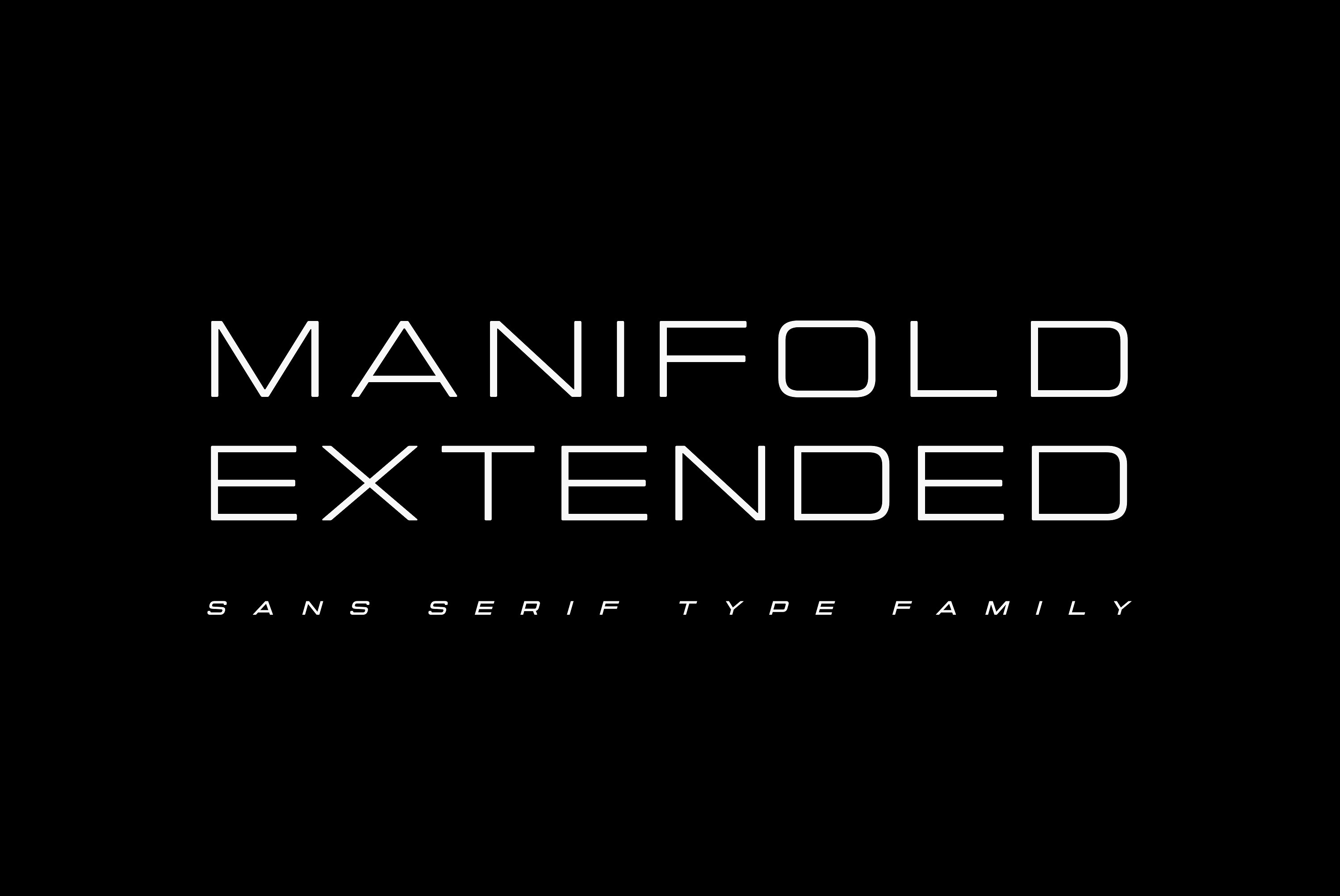 Czcionka Manifold Extended
