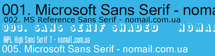 Czcionka Microsoft Sans Serif