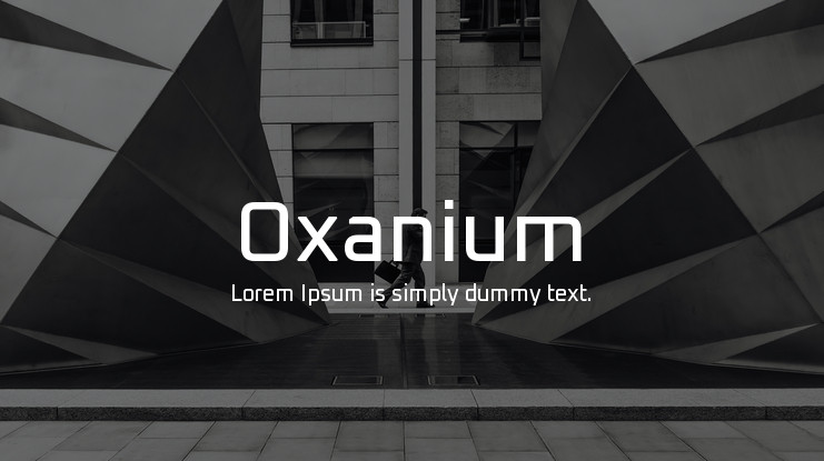 Czcionka Oxanium