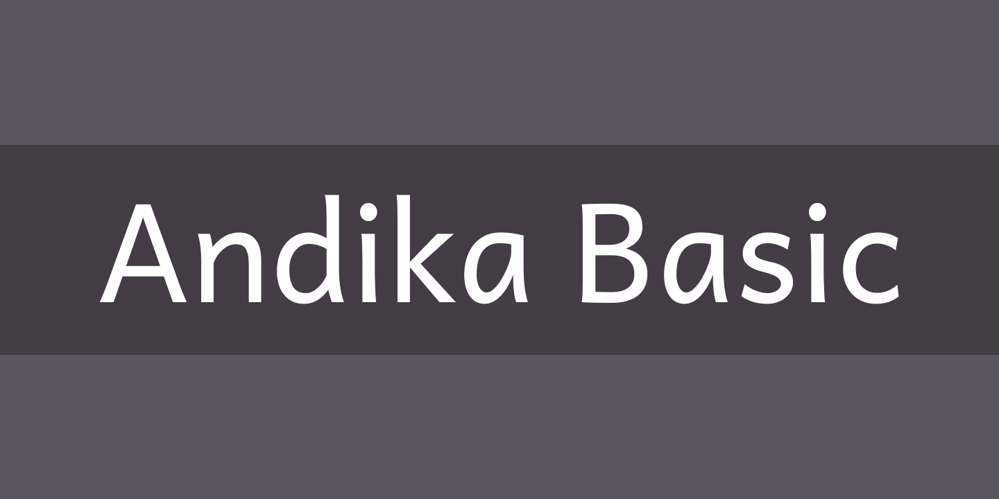 Czcionka Andika New Basic