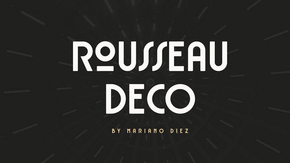 Czcionka Rousseau Deco