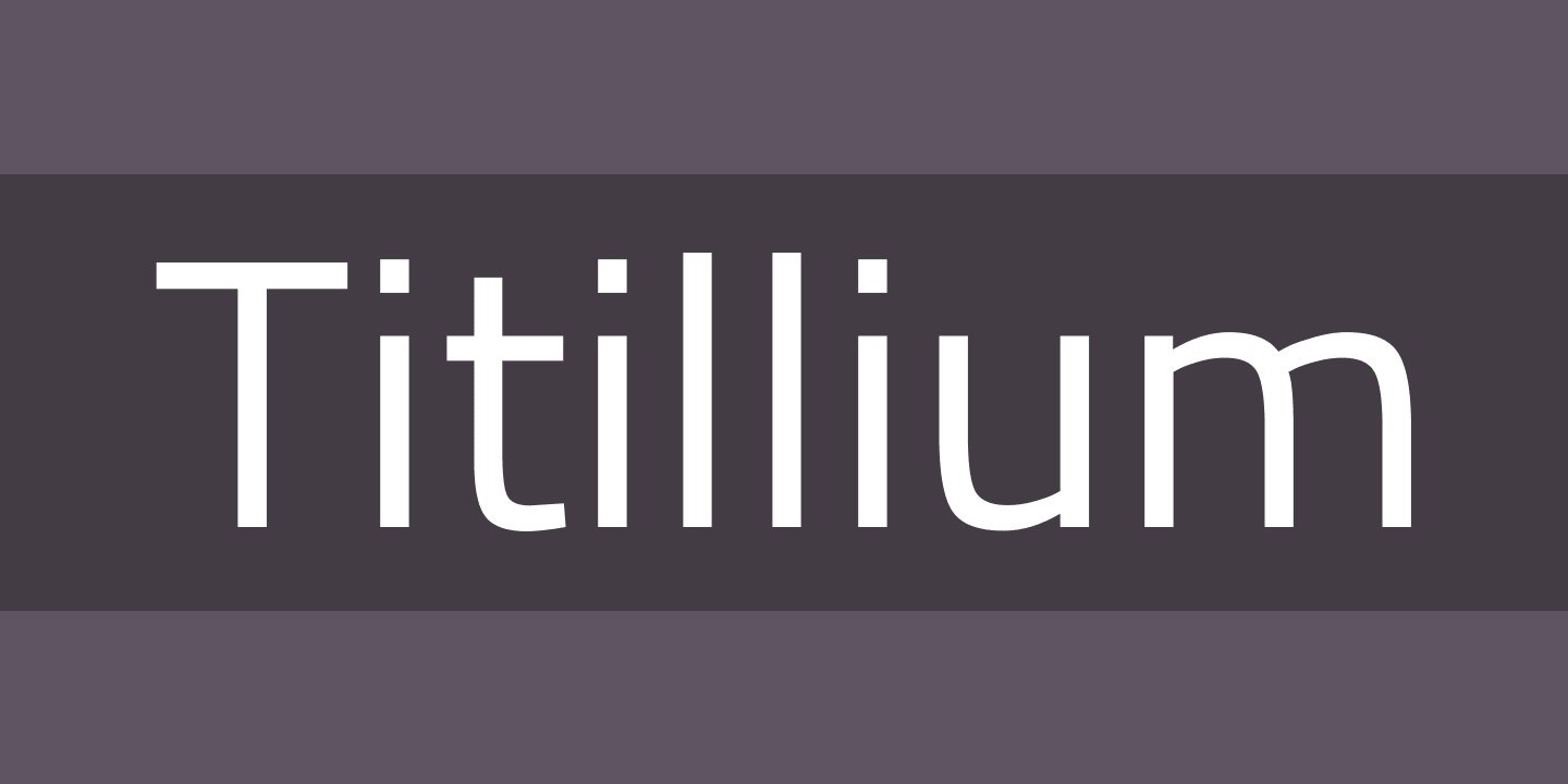 Czcionka Titillium