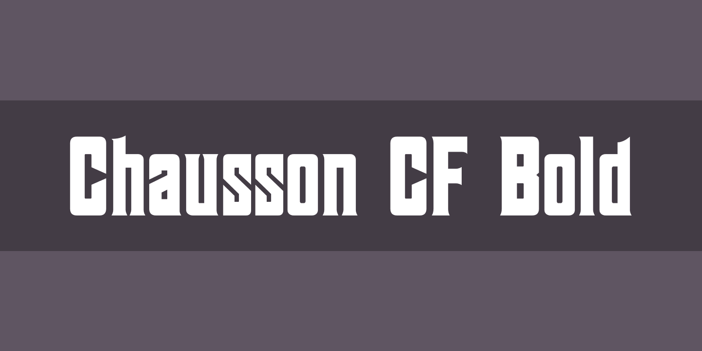 Czcionka Chausson CF