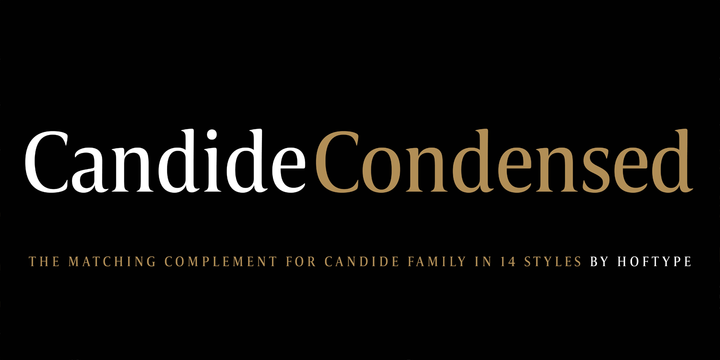 Czcionka Candide Condensed