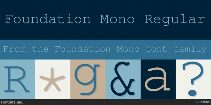 Czcionka Foundation Mono