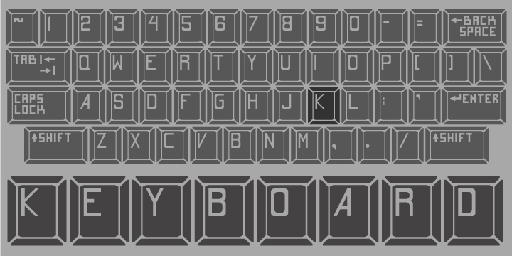 Czcionka Keyboard