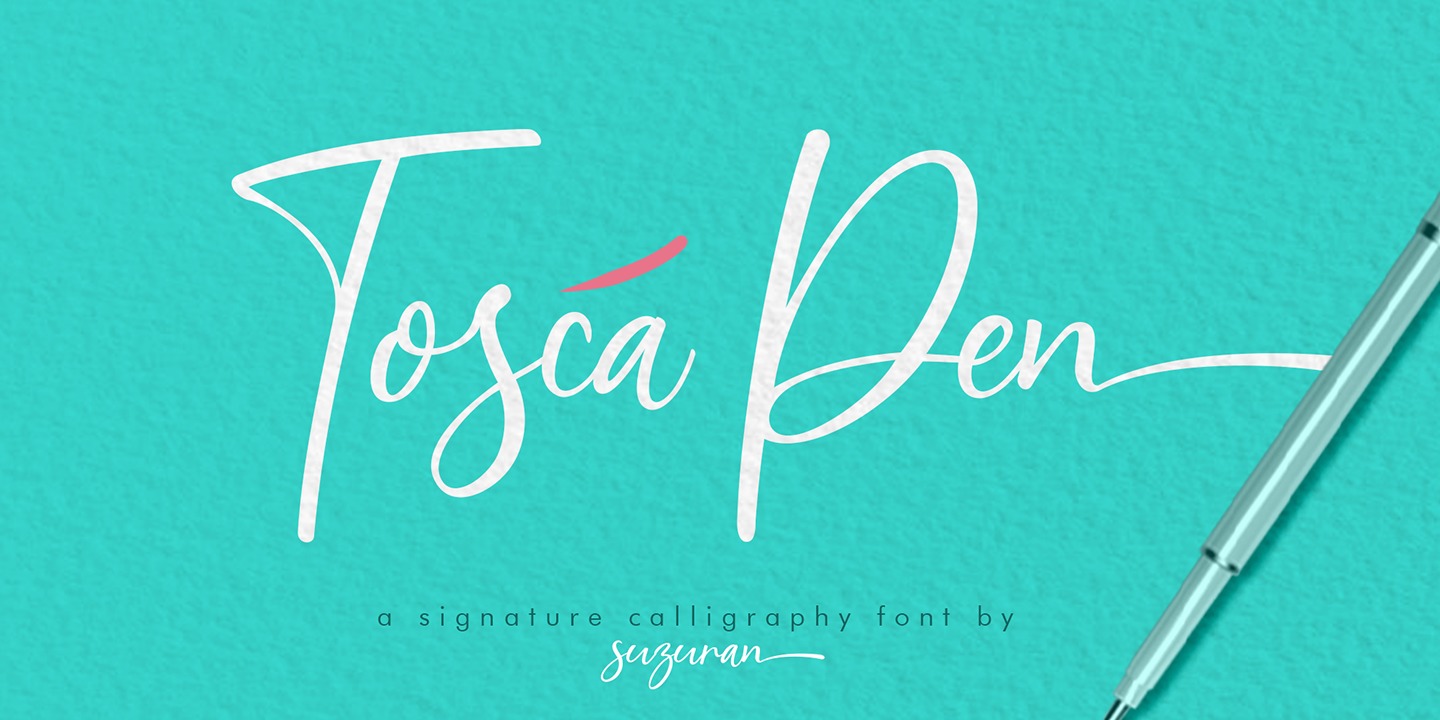 Czcionka Tosca Pen